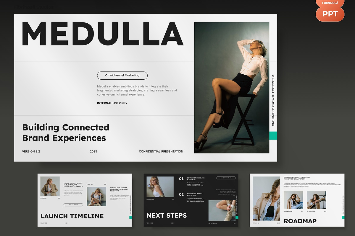 Omnichannel Marketing Pitch Deck, a Presentation Template by FIBRINOSÄ (Photo 2 of 7)