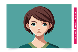 Green Eyes & Brown Hair, an Illustration by Tanuart