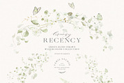 Watercolor Floral Green Ivy Leaf Set, a Decorative Illustration by Veris Studio (Thumbnail 2 of 15)
