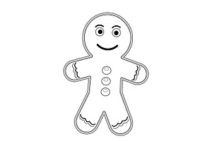 Gingerbread Man., an Illustration by Tanysl