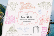 Ciao Bella Whimsical Wedding Doodles, a Graphic by SunnyAfternoons (Thumbnail 1 of 21)