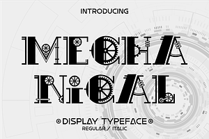 Mechanical Font