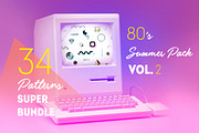 Geometric 80's style patterns, Vol.2, a Pattern Graphic by NES.project (Thumbnail 1 of 12)