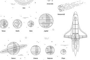 Space Exploration Set Pattern