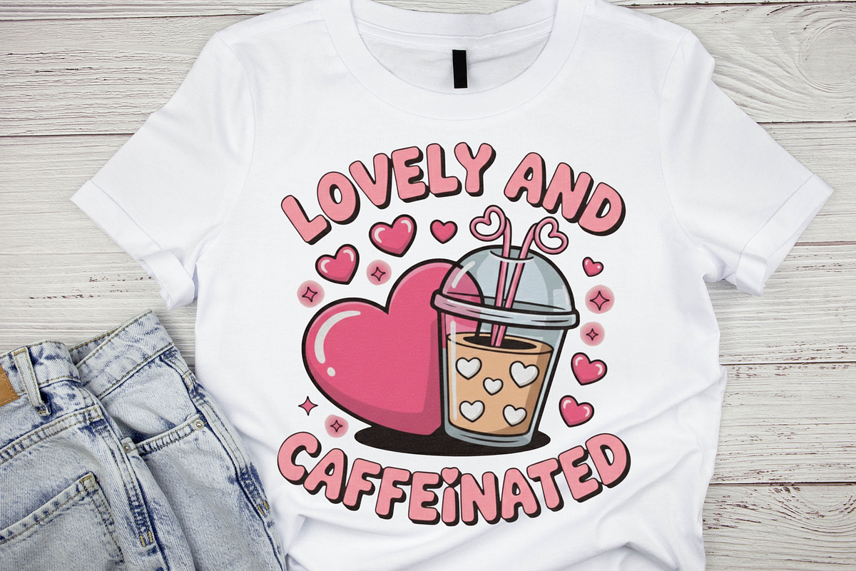 Lovely And Caffeinated PNG, a Graphic by Vector Portal (Photo 5 of 6)