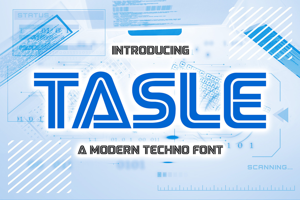 Tasle, a Sans Serif Font by Drizy