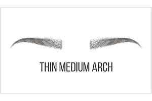 Thin Medium Arch Brows Shape Vector, a Texture Illustration by pikepicture