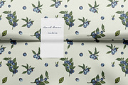 Blueberry vector patterns set, a Pattern Graphic by FleurArt (Thumbnail 5 of 11)
