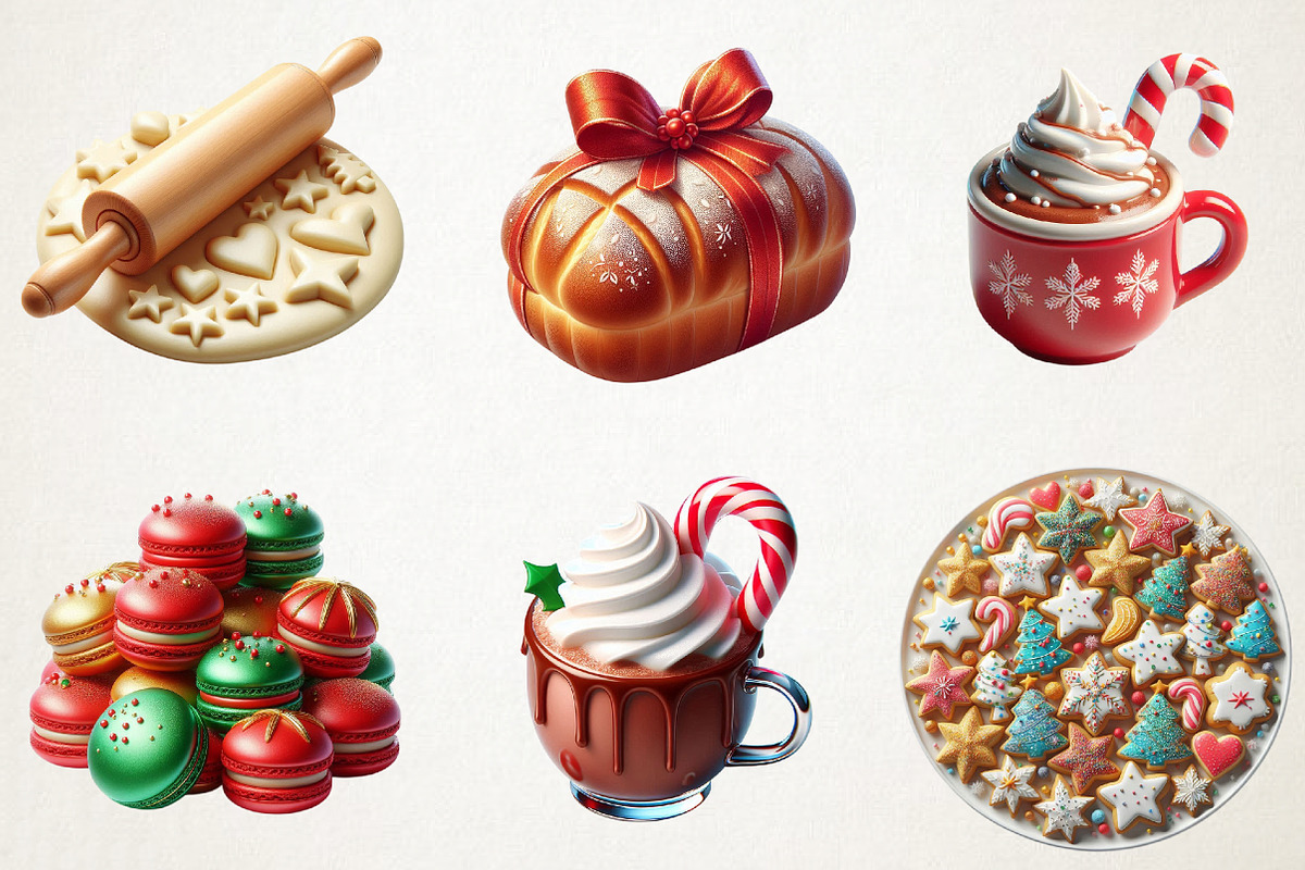 Holiday Baking Watercolor Set, an Illustration by RobertsArt (Photo 2 of 7)