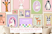 Girls Nursery Prints Bundle, a Background Graphic by Artemsky (Thumbnail 1 of 13)