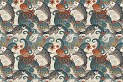 Seamless Pattern Set Sea Creatures, a Pattern Graphic by Designs by Helen Trupak (Thumbnail 5 of 11)
