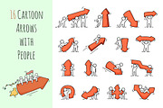 Cartoon arrows with People, an Icon by Sapunkele (Thumbnail 1 of 2)