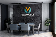 PSD Office Scene Modern Wall Mockup, a Product Mockup by Ayy (Thumbnail 14 of 17)