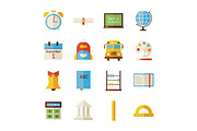 Education School Vector Flat Icons, an Icon by Anna_leni (Thumbnail 6 of 7)