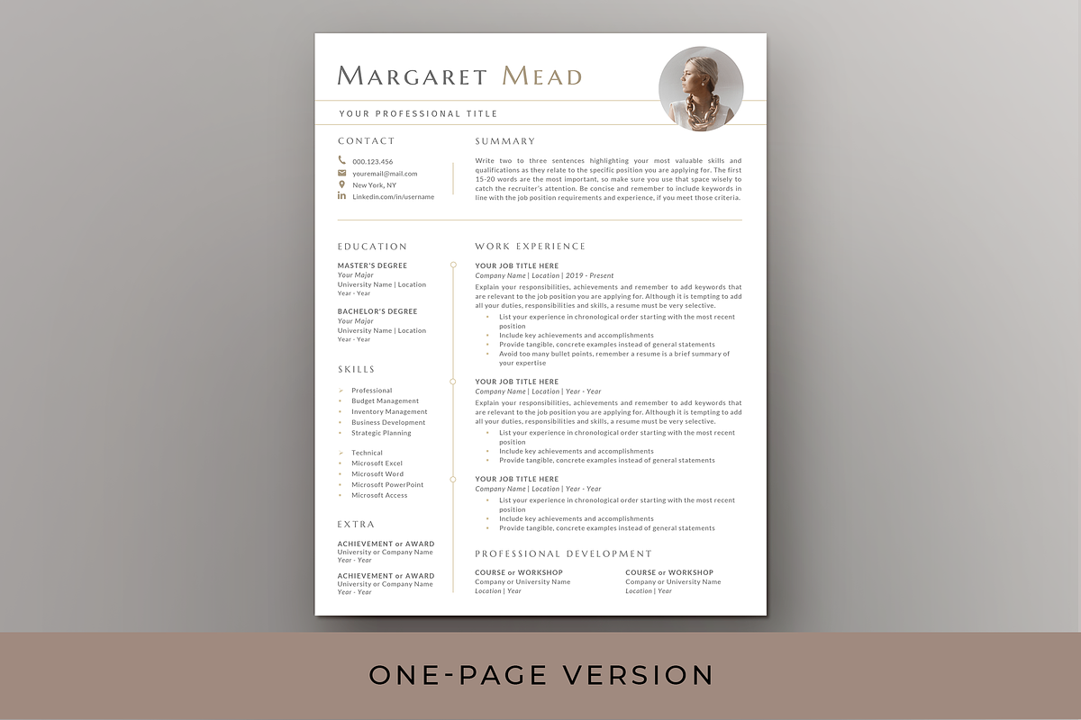 Modern Resume & Cover Letter - Word, a Resume Template by Resume Bureau (Photo 2 of 6)