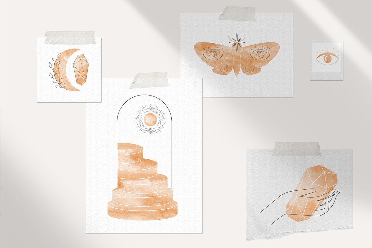 Mystical Stamp Brushes for Procreate, a Brush Add-On by NinaFedorova (Photo 3 of 7)