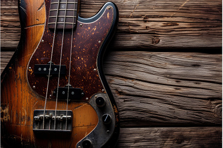 Bass guitar closeup background, a Background Photo by Ylivdesign