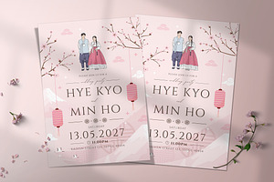 Korea Wedding Invitation, an Invitation Template by Aarley Kaiven