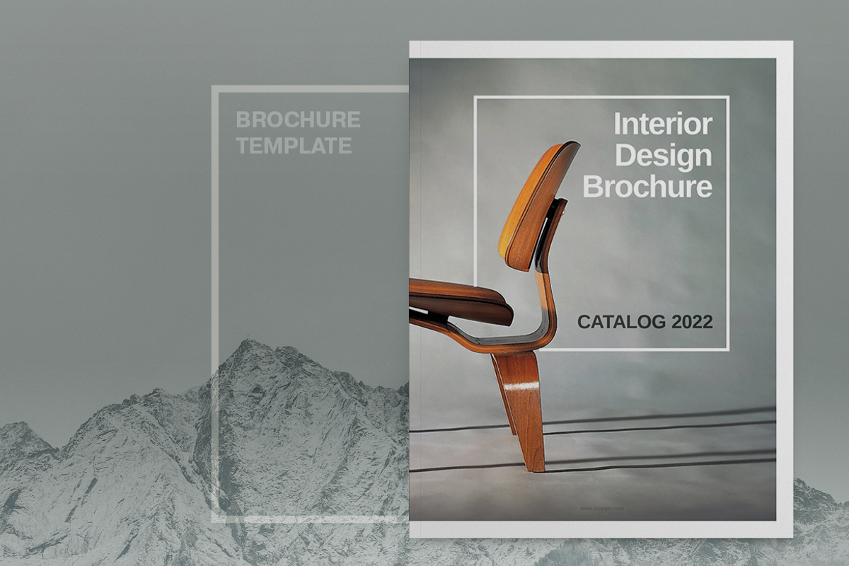 Interior Design Catalog Brochure Template