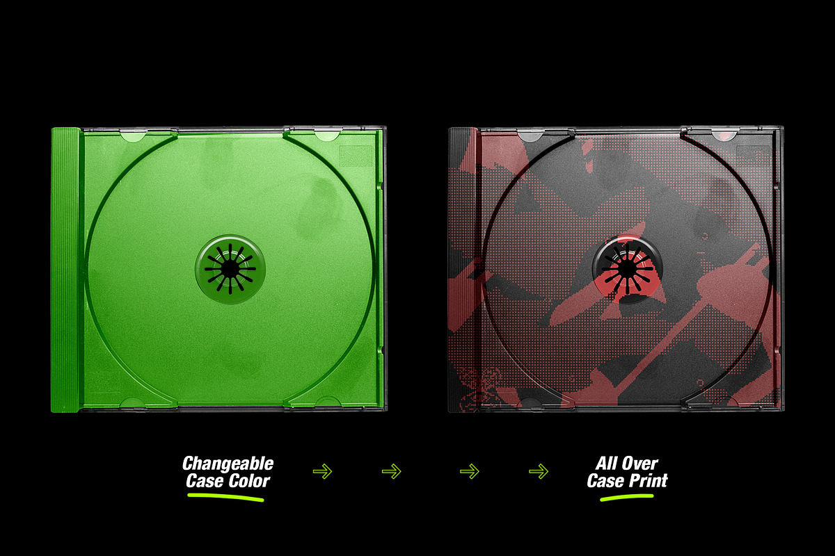 Distressed CD Jewel Case Mockup, a Packaging Mockup by Mad Supply (Photo 3 of 5)