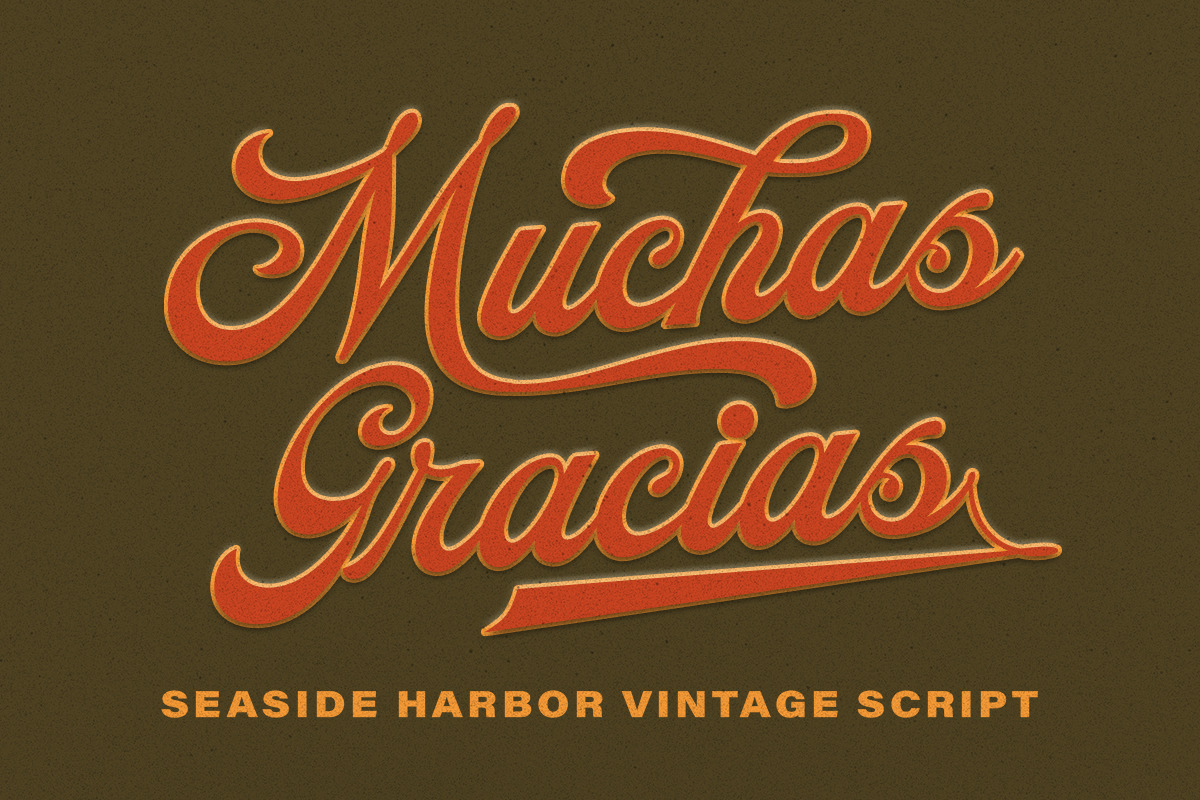 The Seaside Harbor - Vintage Script, a Script Font by Letterhend Studio (Photo 8 of 8)