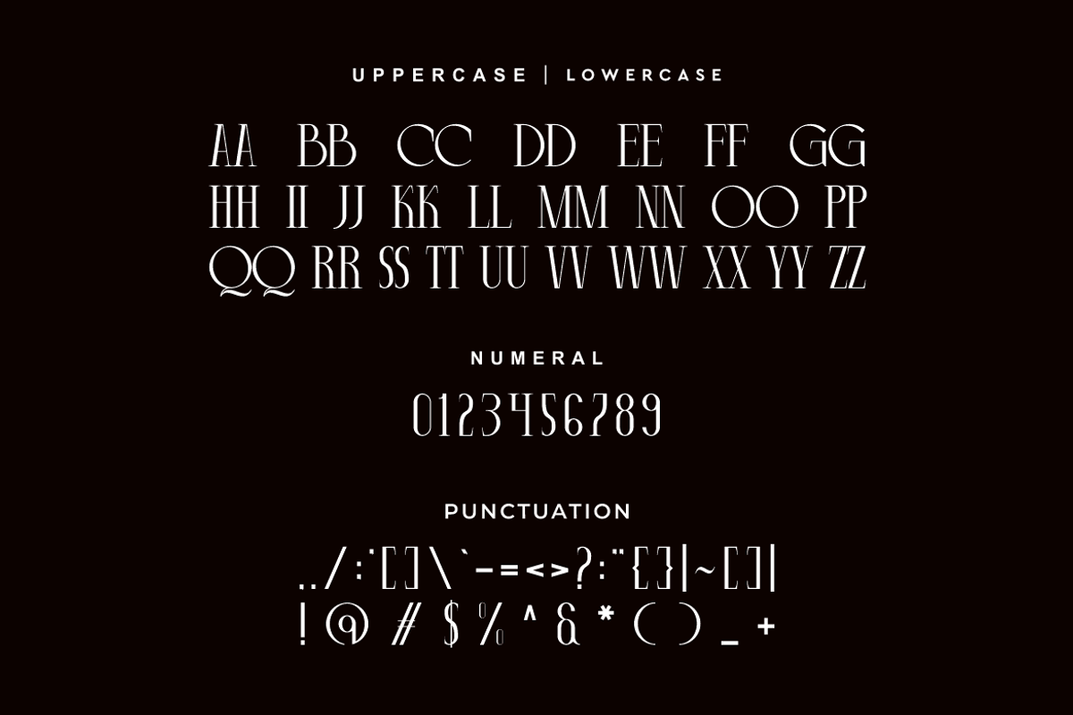 Duqeron - Modern Elegant Font, a Serif Font by Iqsiart Studio (Photo 6 of 7)
