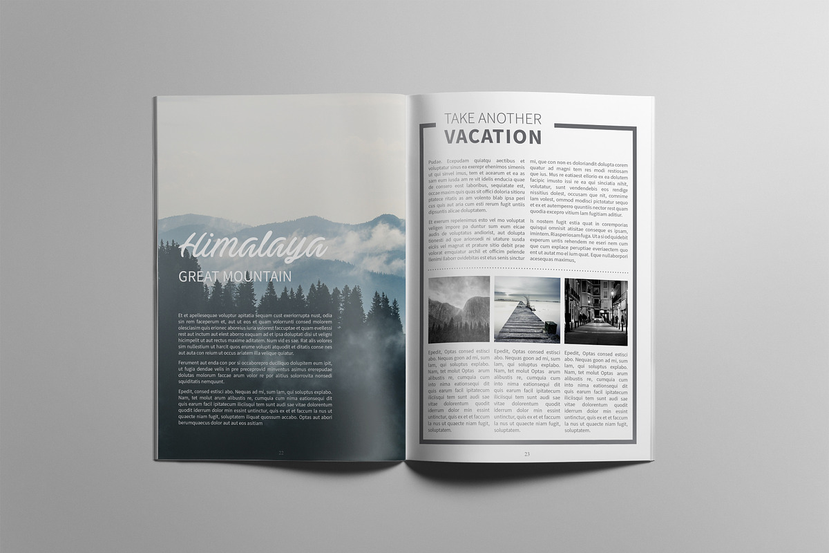 Simple Magazine Template, a Magazine Template by BoriesBechker (Photo 10 of 15)