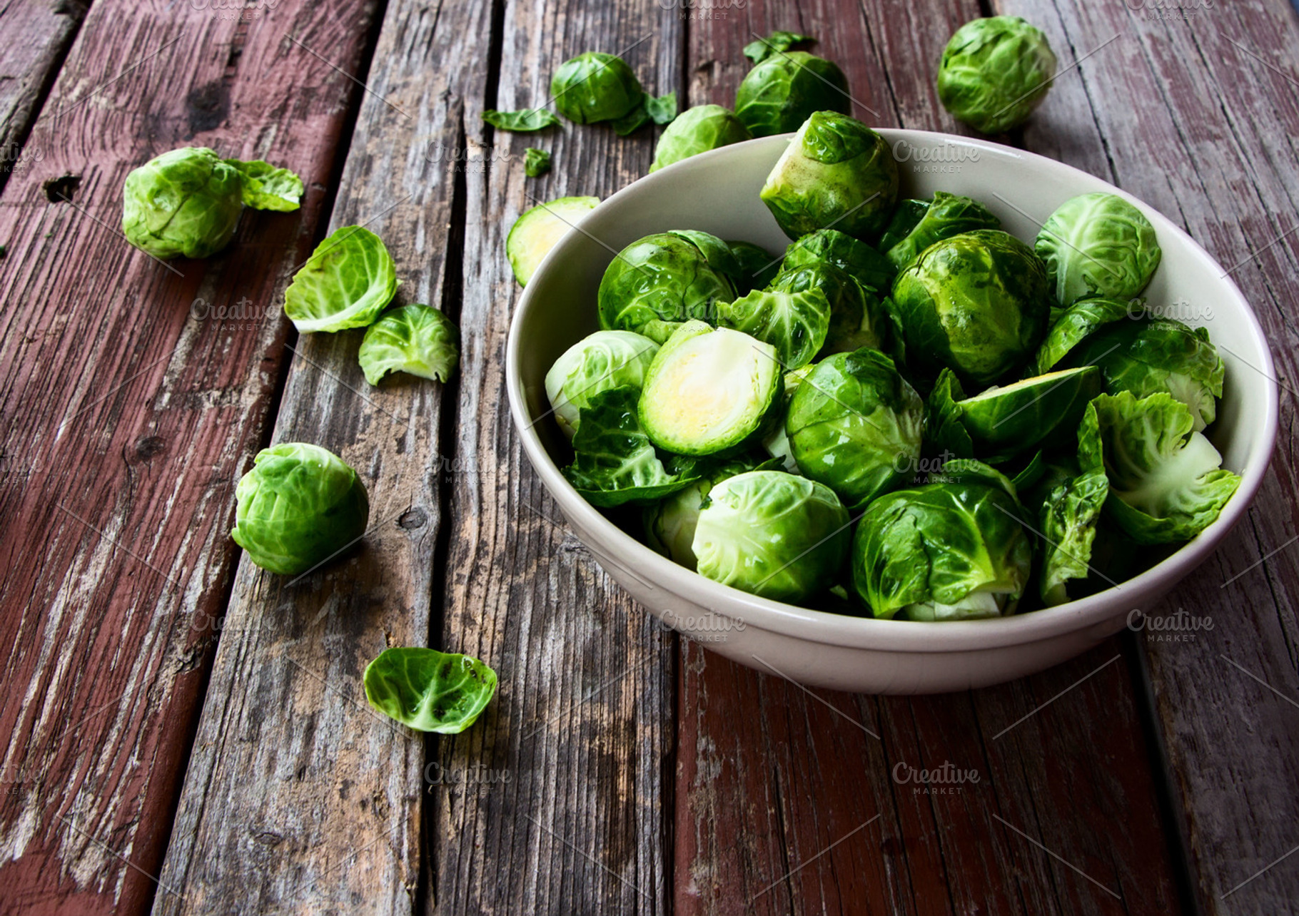 Fresh brussel sprouts featuring sprout, brussels, and green, a Food & Drink Photo by Yuliya Gontar