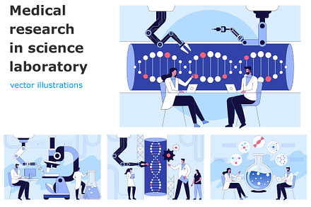 Research in science laboratory