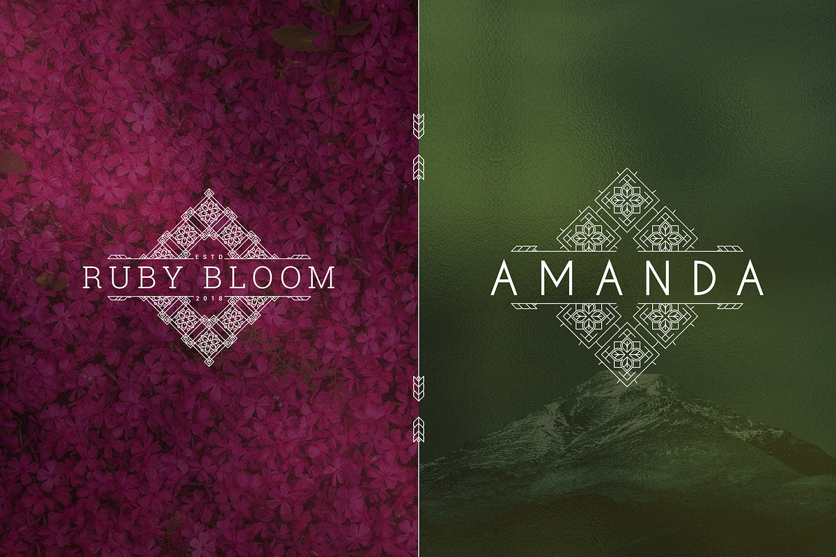[Spring Vibes] 40 Mosaic Logos -50%, a Branding & Logo Template by VP Fonts (Photo 22 of 27)