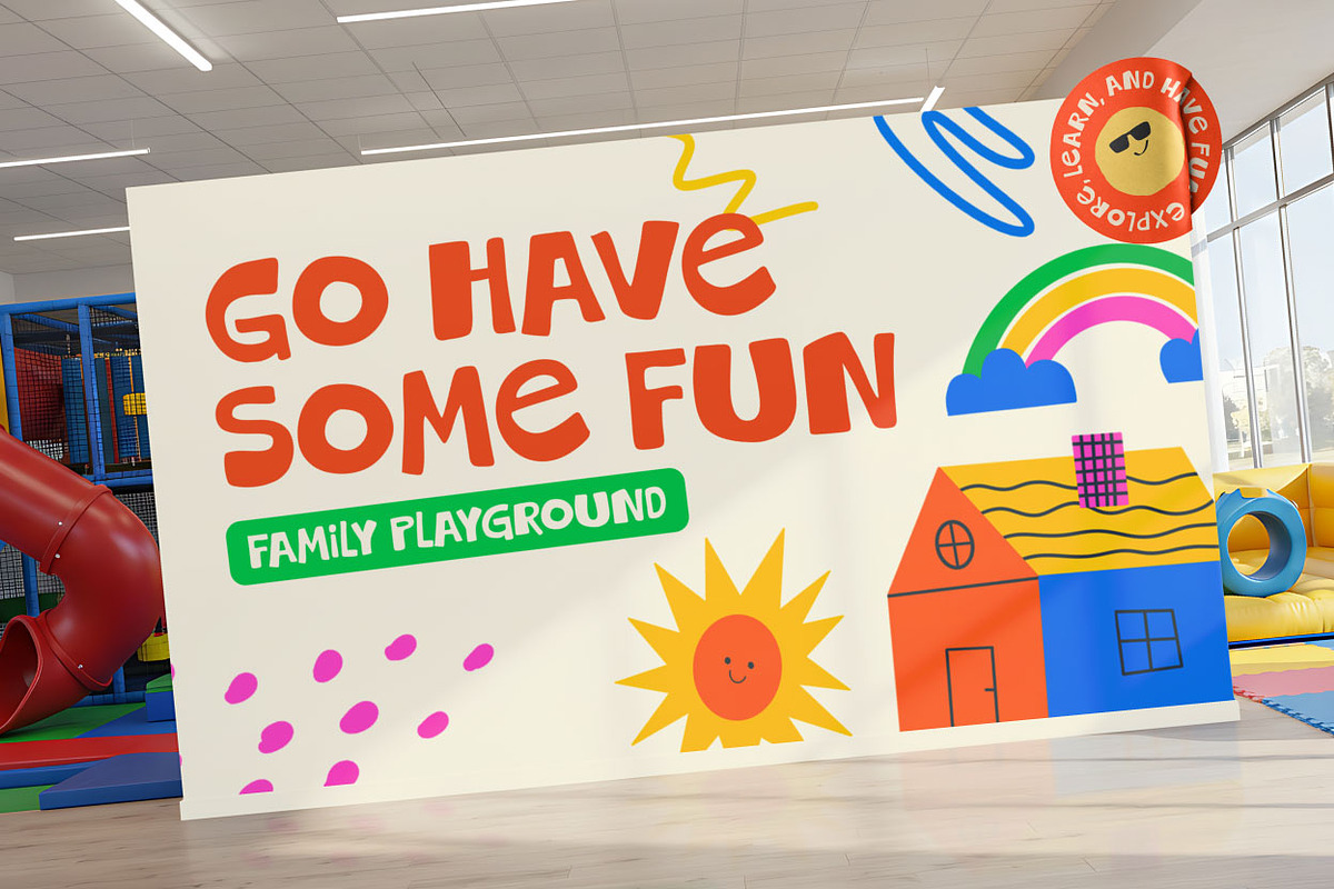 Mushbie; Fun Display Font, a Sans Serif Font by Eko Bimantara (Photo 9 of 10)