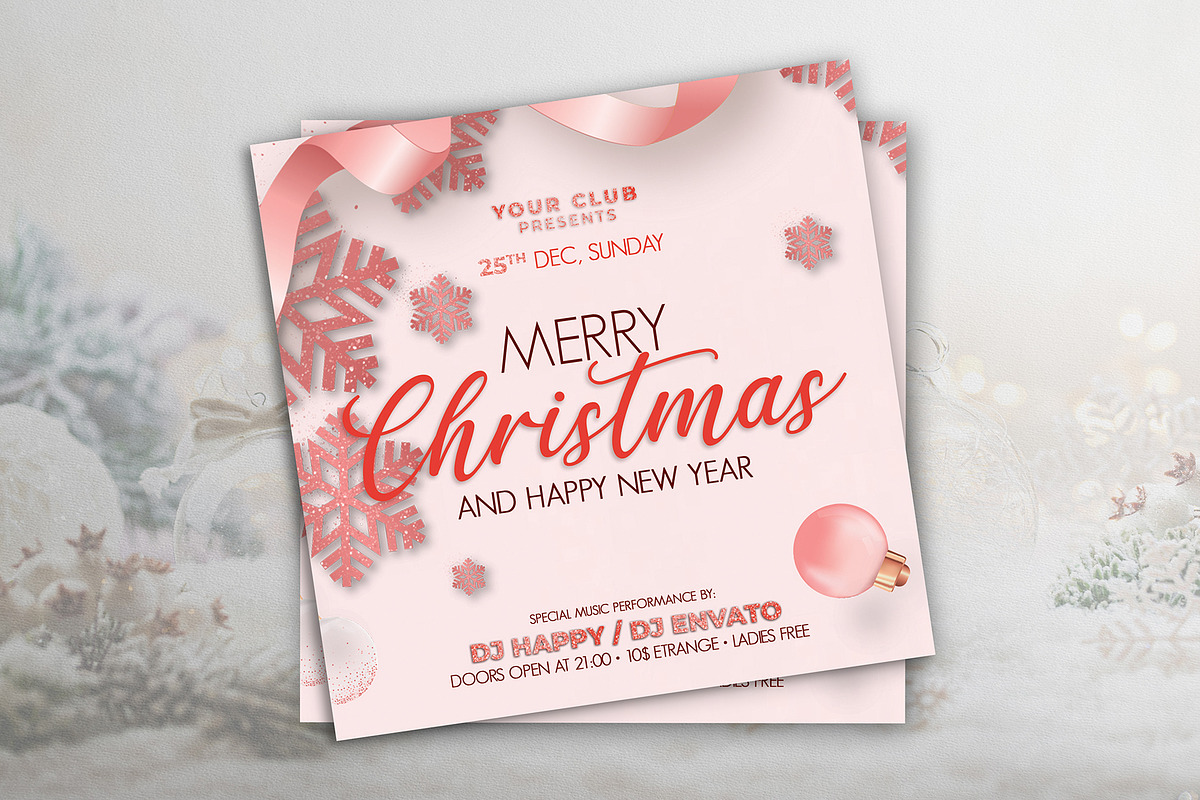 Christmas Party Flyer, a Flyer Template by DesignDevisers (Photo 4 of 8)