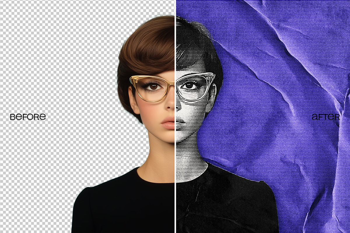 Grainy Halftone Photo Effect, a Layer Style Add-On by dokudokunomi (Photo 2 of 5)