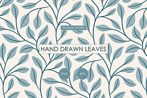 Climbing Leaves Seamless Pattern