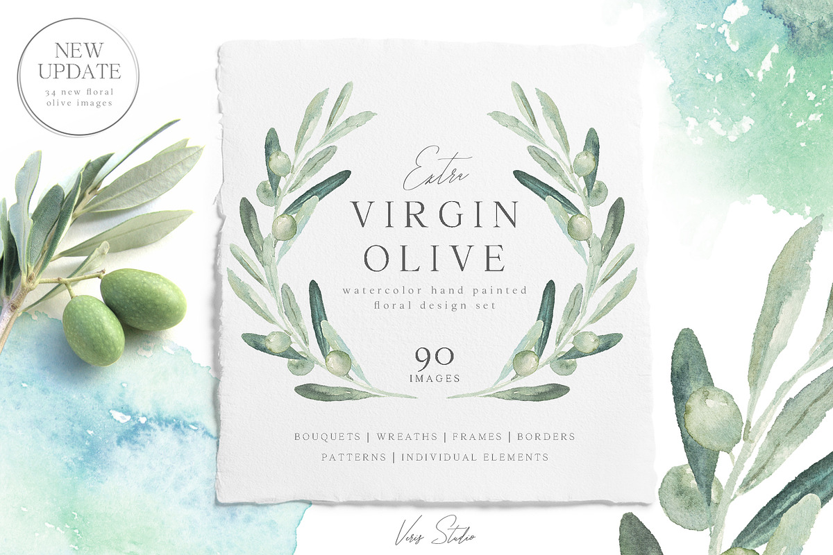 BUNDLE Whole Shop Watercolor Floral, a Decorative Illustration by Veris Studio (Photo 19 of 28)