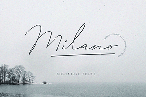 Milano Signature Font