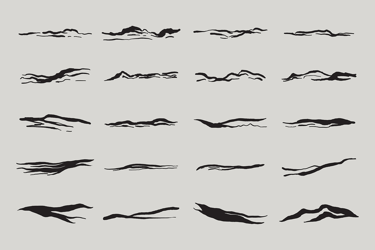 Mountain Forest Hand-drawn Elements, an Illustration by Artolabs (Photo 3 of 10)