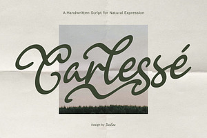 Carlessé – Handwritten Script Font, a Handwritten Font by Inviline.co