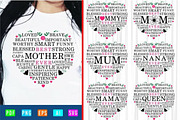 Mothers Day SVG Design Bundle, an Object Graphic by D2PUTRI (Thumbnail 3 of 27)