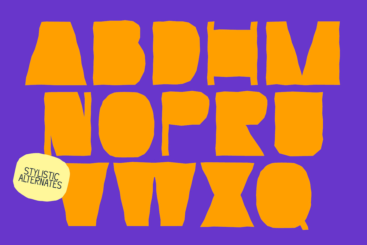 Paper Sticker, a Symbol Font by Nathatype (Photo 6 of 11)