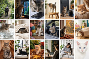 Cat Stock Photos Bundle, an Animal Photo by Selenique Studio (Thumbnail 9 of 12)
