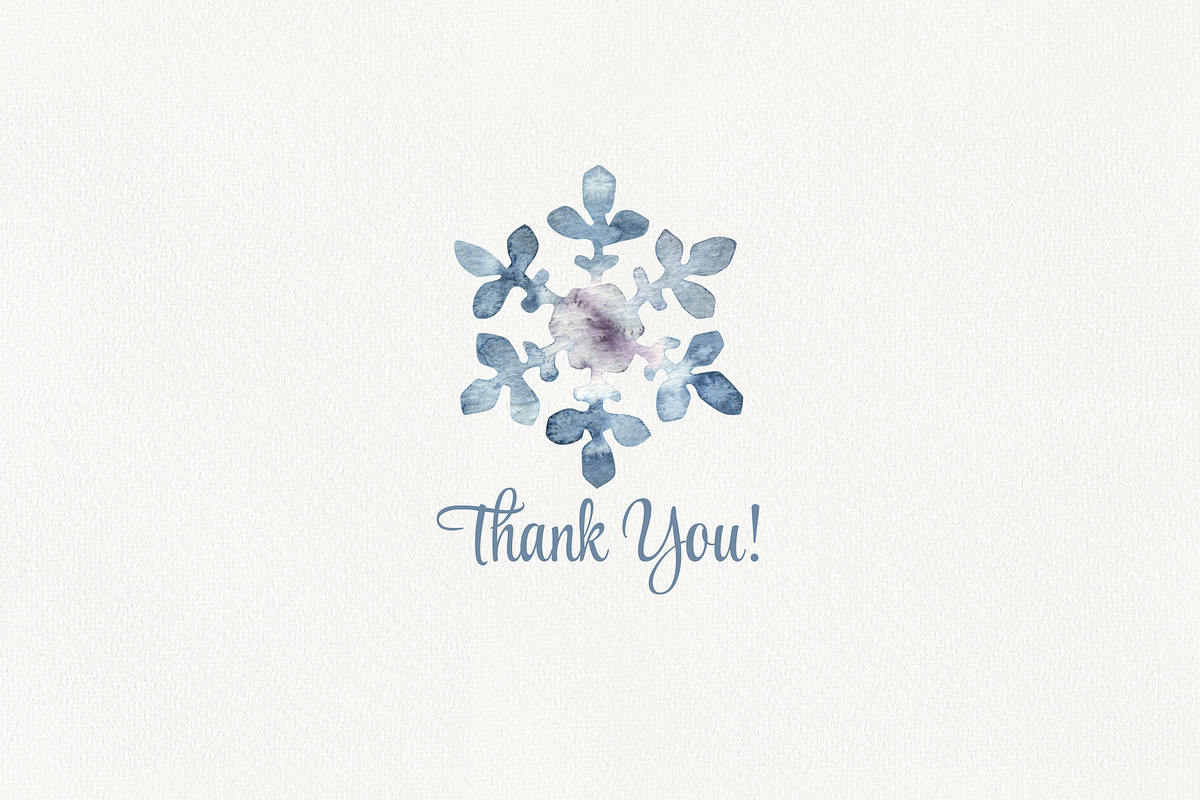 Winter Snowflakes Watercolor, a Seasonal Illustration by YarovaArt (Photo 17 of 17)