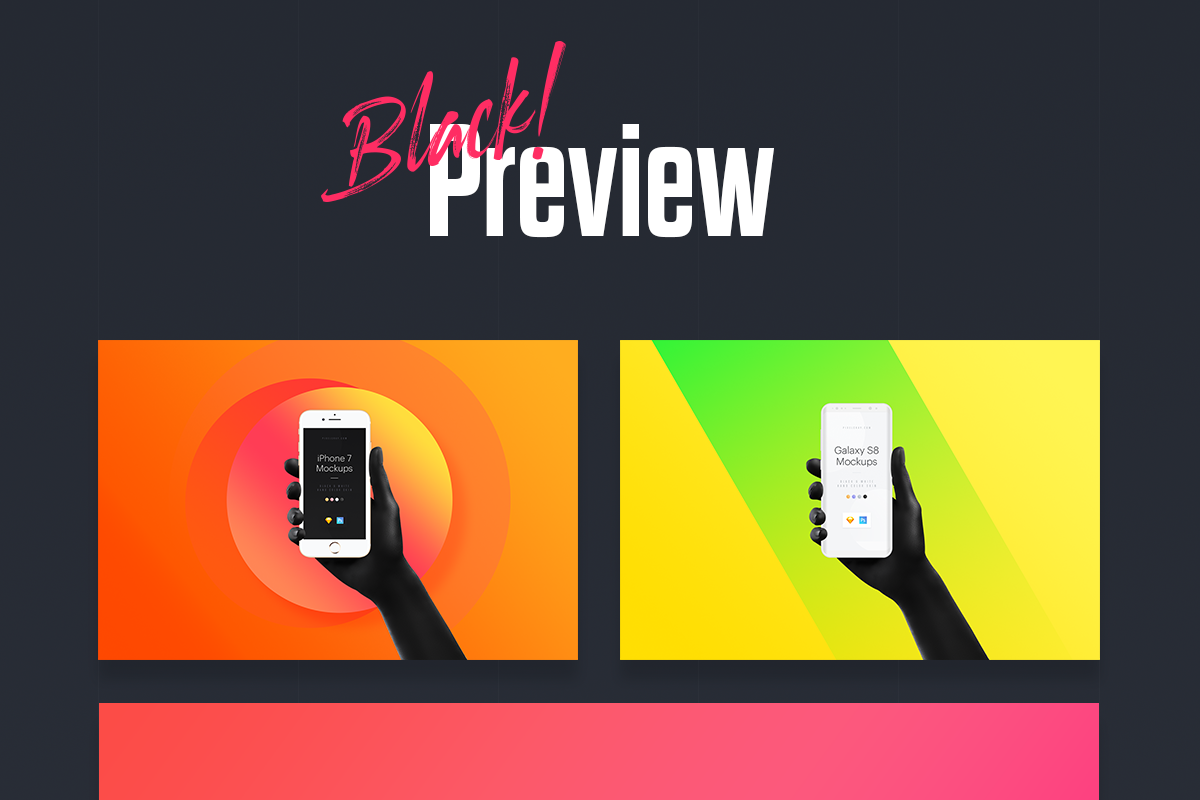 Unicolor & B/W Hands BUNDLE, an iPhone Mockup by Pierre Borodin (Photo 9 of 9)
