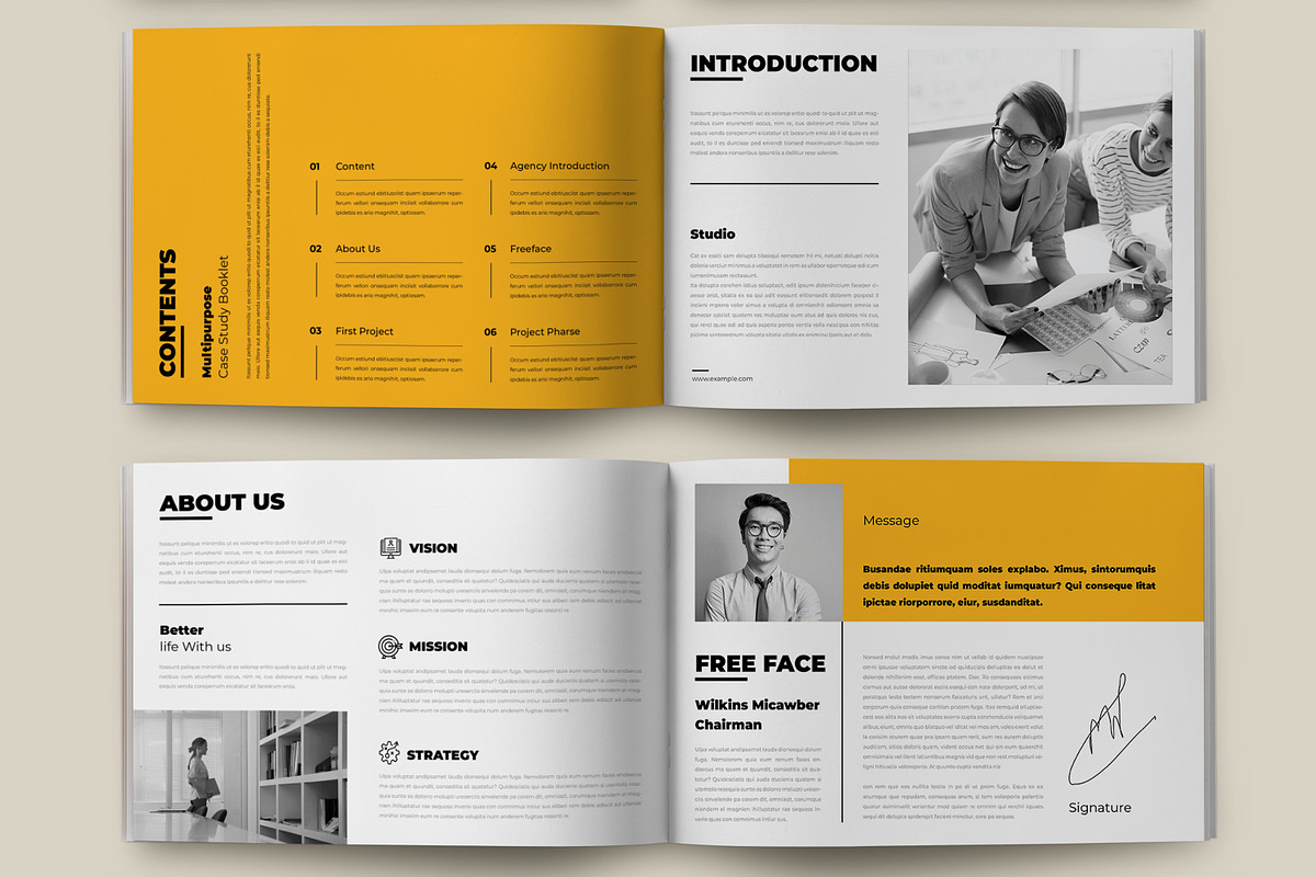 Case Study Booklet Layout, a Templates & Theme by MightyDesign