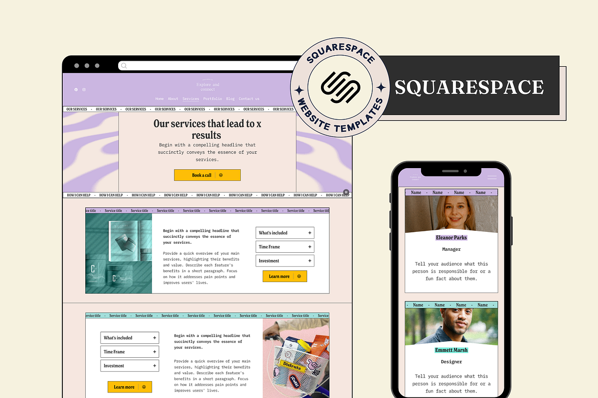 Squarespace Website template, a Squarespace Template by Ciel Lumiere (Photo 8 of 8)