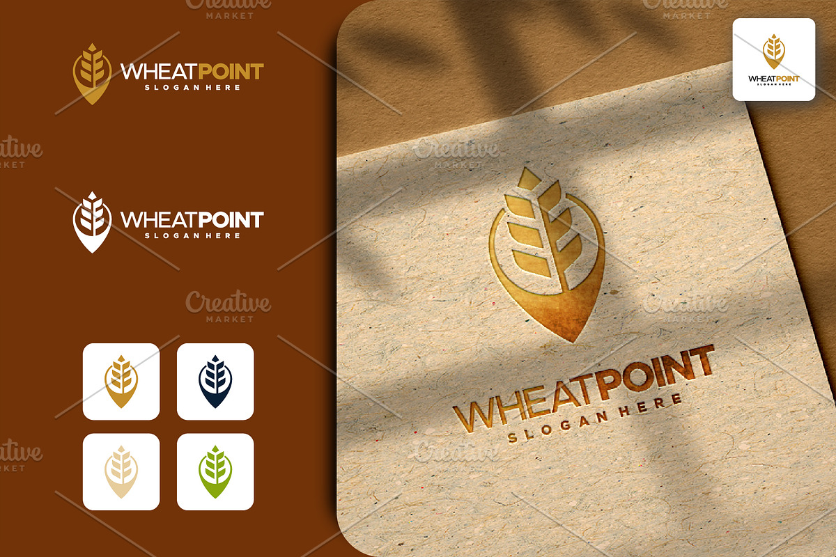 Set of Wheat Agriculture logo design, a Branding & Logo Template by Lucky Creative (Photo 5 of 5)