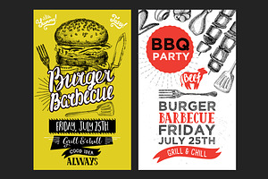 Barbecue party invitations