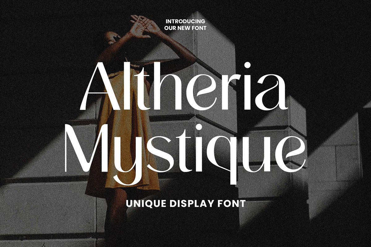 Altheria Mystique Unique Font, a Sans Serif Font by UICreative (Photo 1 of 13)