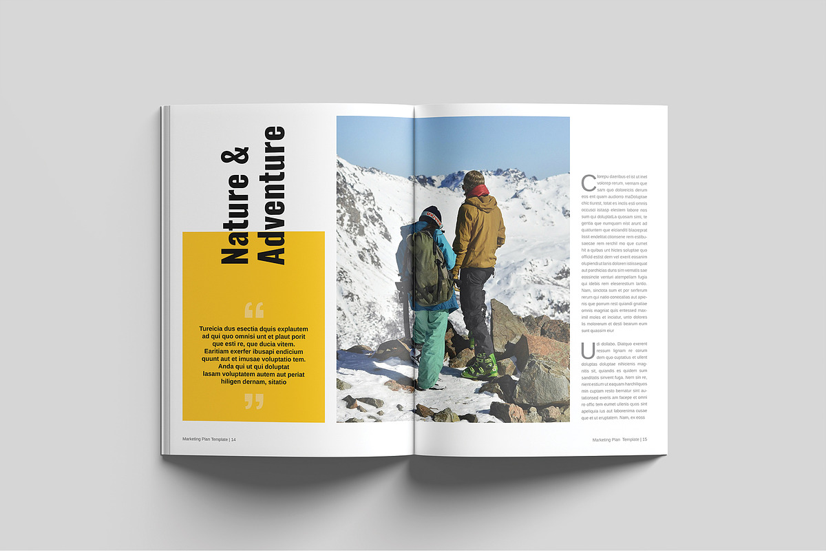 Travel & Explore Magazine Template, a Magazine Template by Cleffon_Graphic_Studio (Photo 8 of 11)