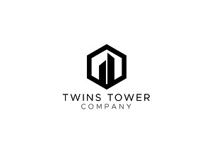 Twins Tower Apartment Logo Design, a Branding & Logo Template by AlvinStd